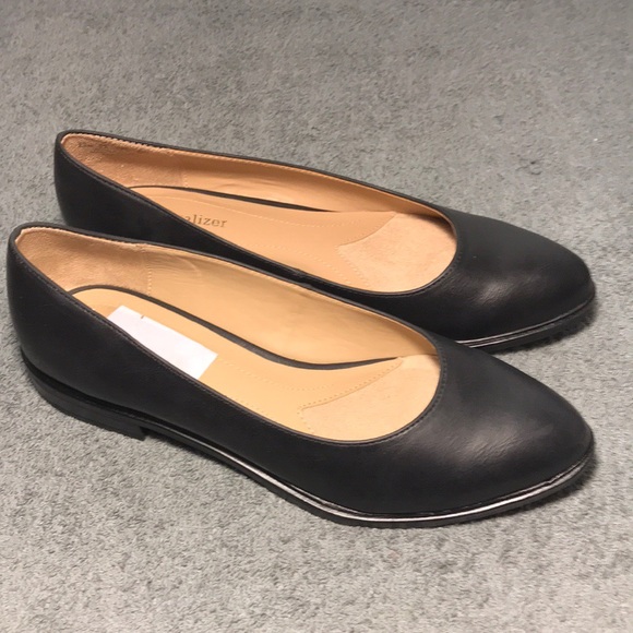 Naturalizer Bengol Black Leather Flats - Picture 5 of 7